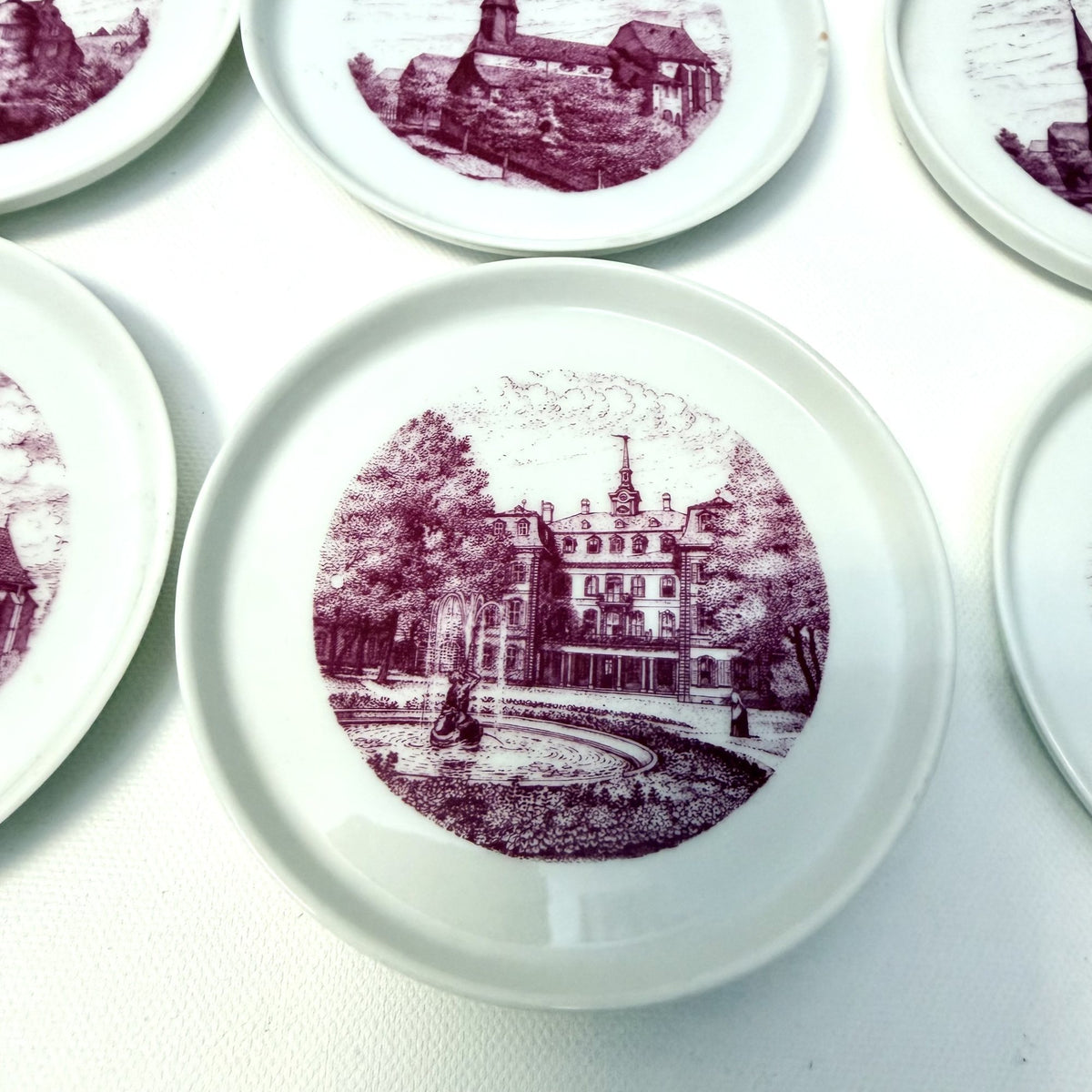 Set 6 Farfurioare Höchst „Justinus Kirsche” – Ø11 cm
