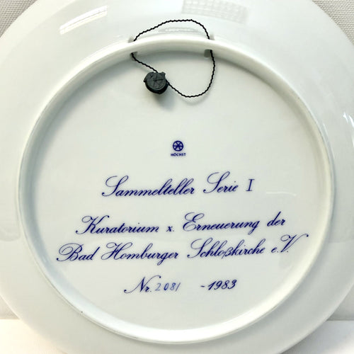 Farfurie Decorativă din Porțelan Fin Höchst, Ediție Limitată – Ø25,5 cm