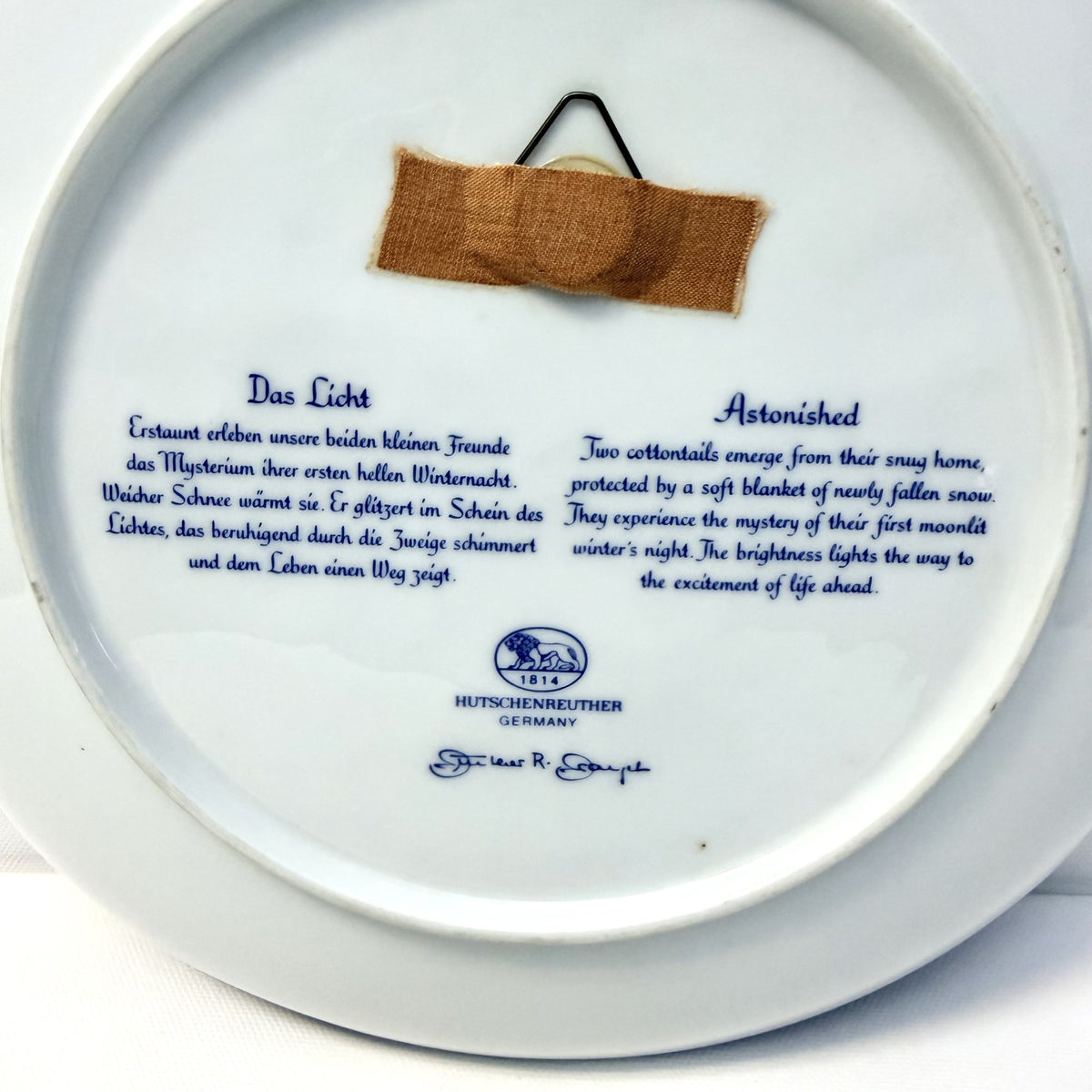 Farfurie Decorativă din Porțelan Fin Hutschenreuther – Ø26 cm