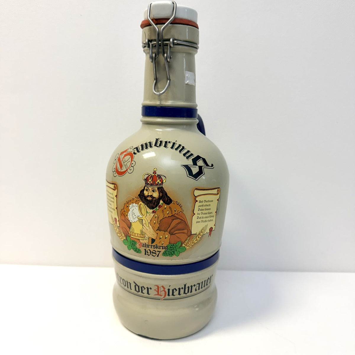 Sticlă cu Dop și Mâner – Ø14 × 34 cm