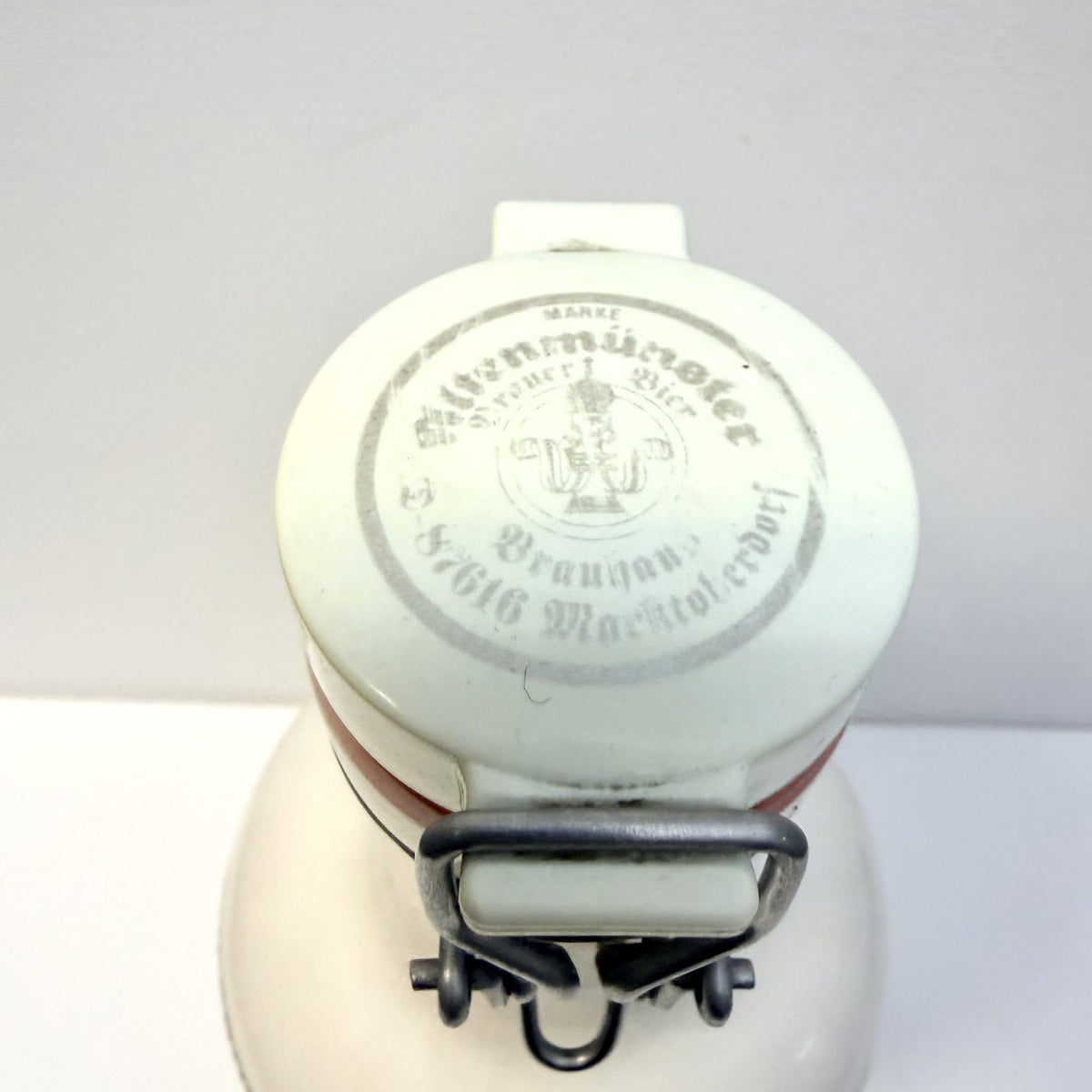 Sticlă cu Imprimeu, Dop și Mâner – Ø14 × 34 cm