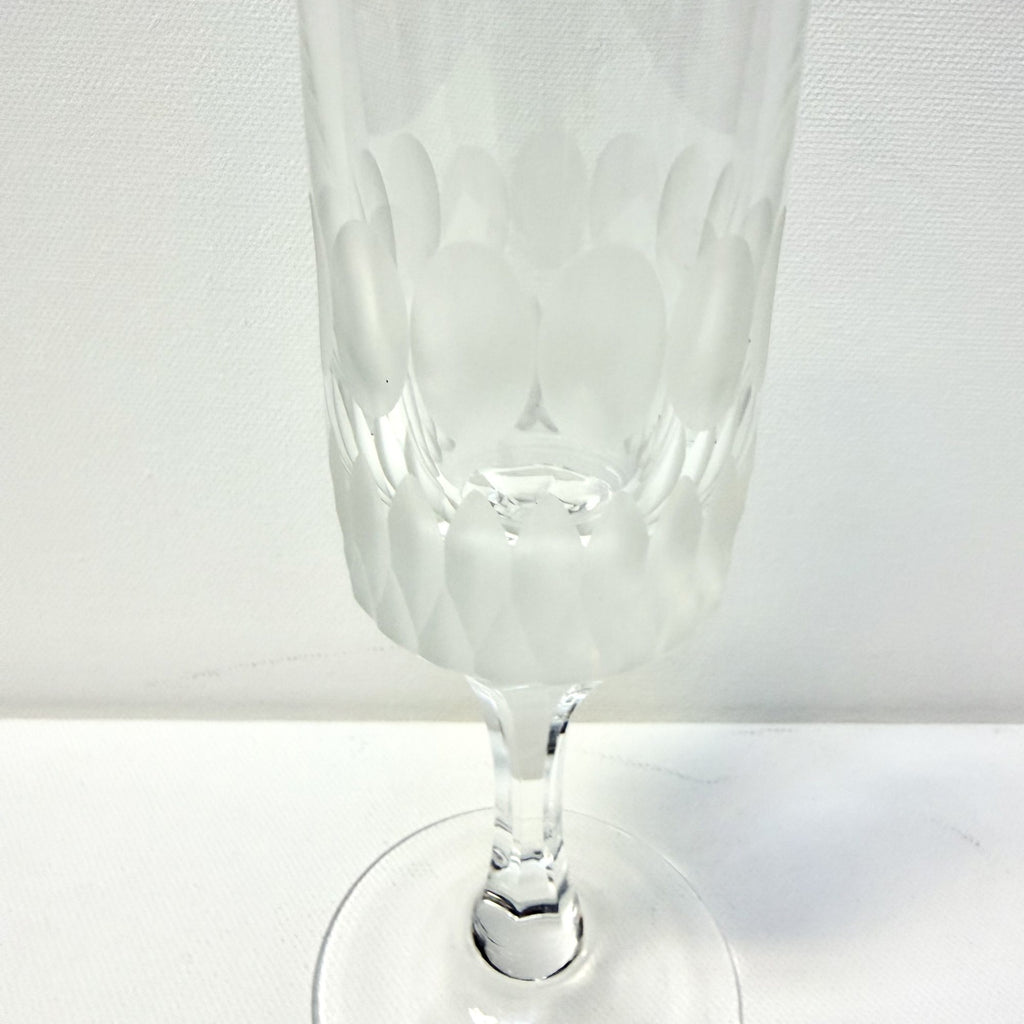 Set 6 Pahare pentru Șampanie din Cristal 24% PbO – Ø5 × 19 cm