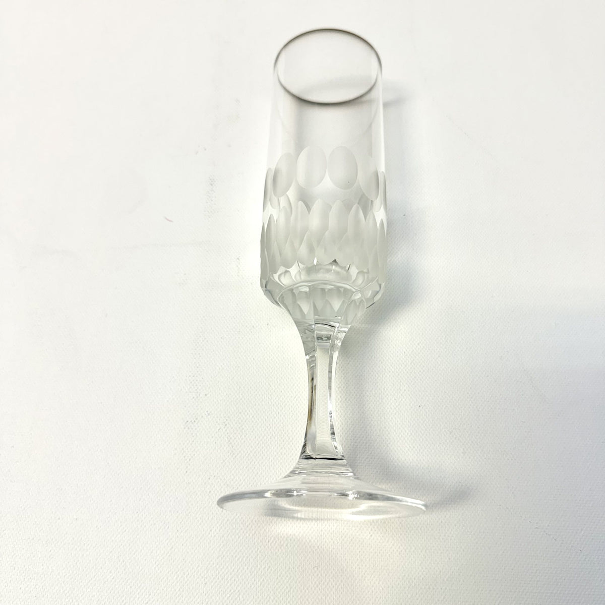 Set 6 Pahare pentru Șampanie din Cristal 24% PbO – Ø5 × 19 cm