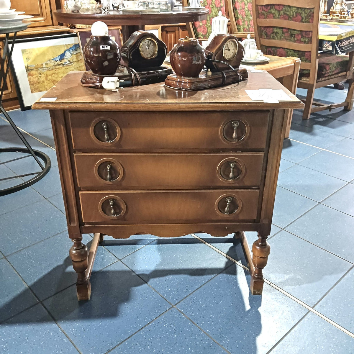 Comodă din Lemn cu 3 Sertare – 65 × 38 × 56 cm