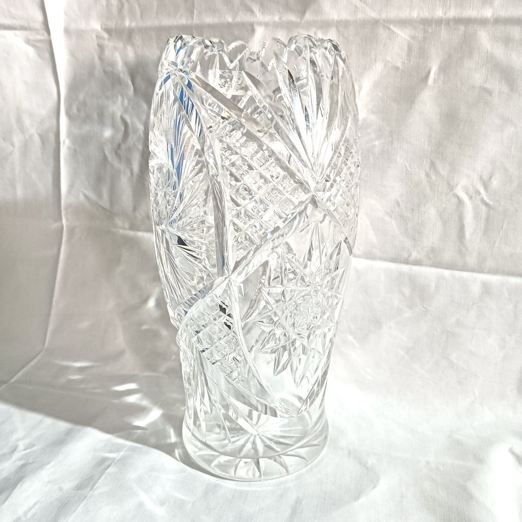 Vază din Cristal 24% PbO – Ø10 × 25 cm