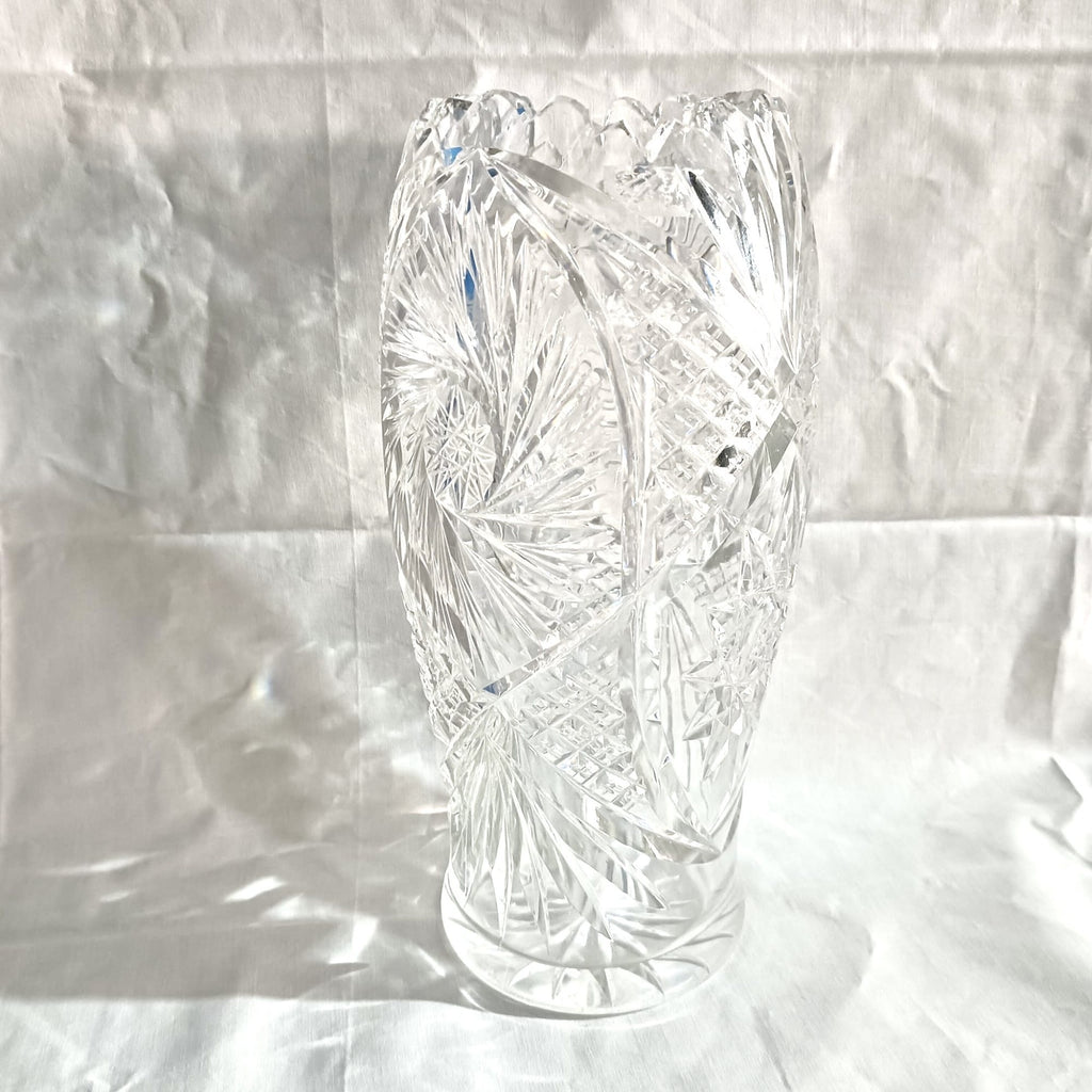 Vază din Cristal 24% PbO – Ø10 × 25 cm