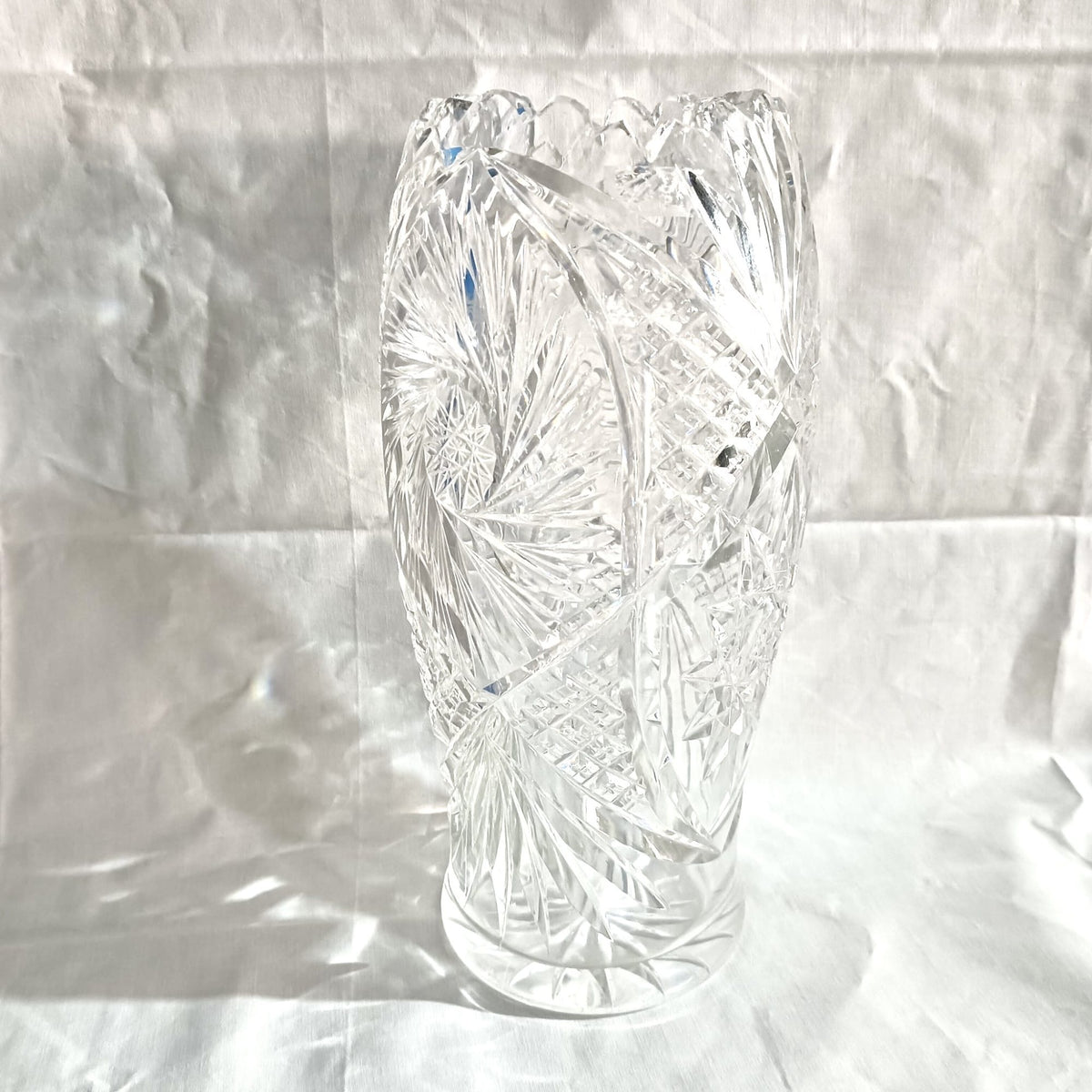 Vază din Cristal 24% PbO – Ø10 × 25 cm