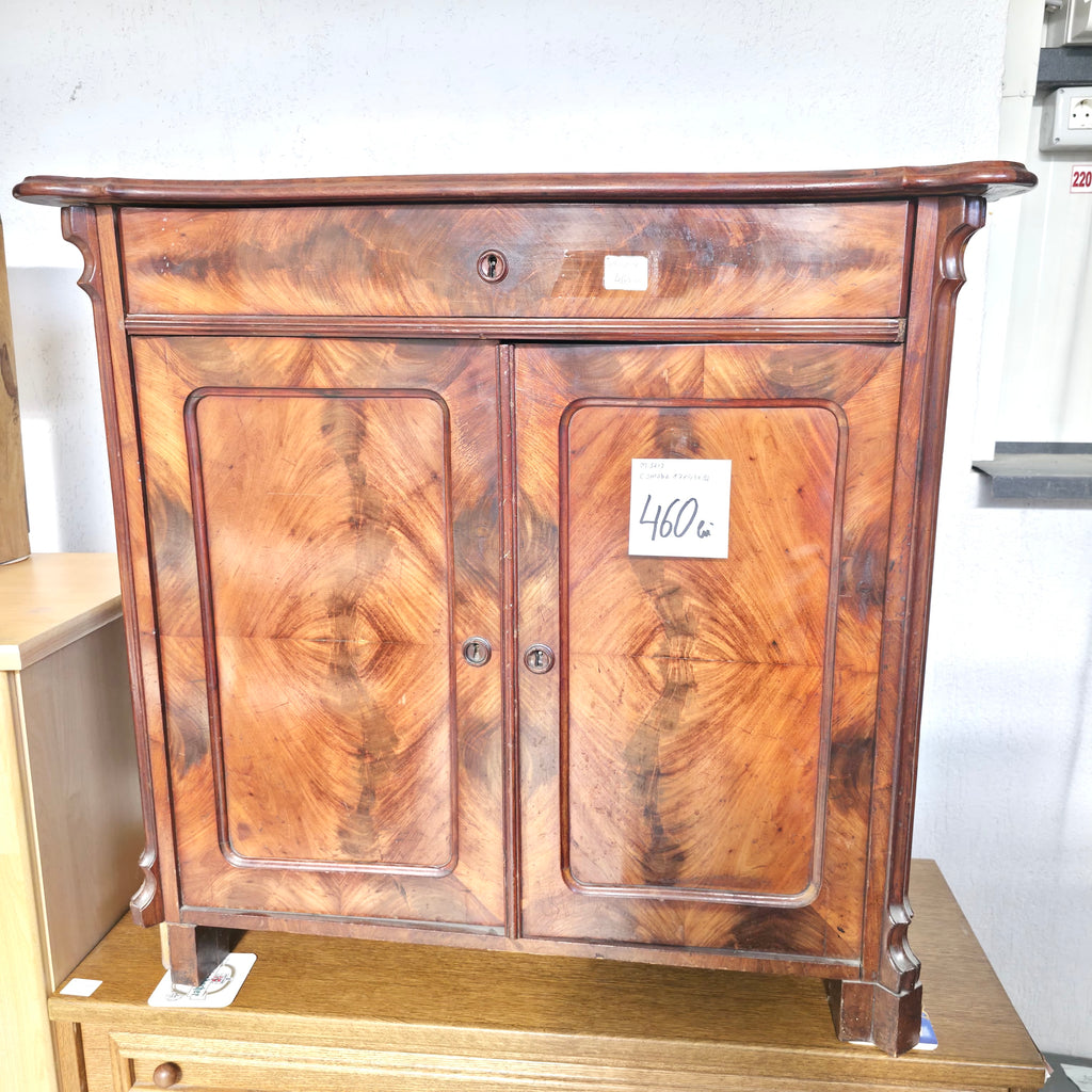 Comodă din Lemn cu 2 Uși și 1 Sertar – 87 × 43 × 82 cm