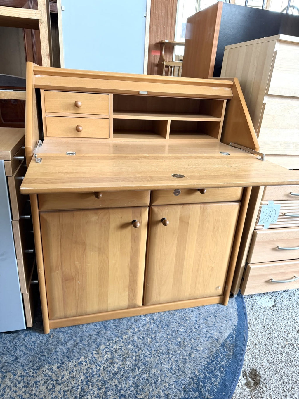 Comodă Secreter Stil Birou din Lemn – 82 × 47 × 100 cm