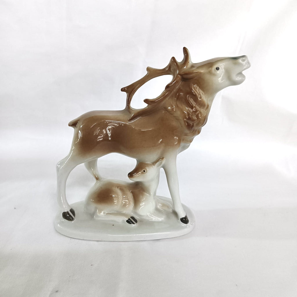 Bibelou din Porțelan în Formă de Cerb – 10 × 5 × 13 cm