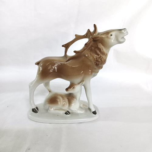 Bibelou din Porțelan în Formă de Cerb – 10 × 5 × 13 cm