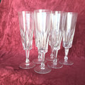 Set 8 Pahare de Șampanie din Cristal 24% PbO – Ø5 × 18 cm
