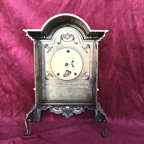 Ceas Mecanic din Bronz cu Inscripție „Mod. der 1921” – 15 × 7 × 22 cm