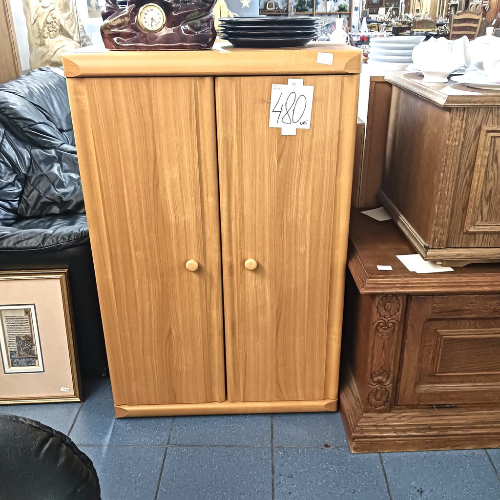 Comodă din Lemn și PAL cu 2 Uși – 70 × 38 × 107 cm